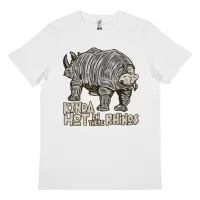 HOT IN THESE RHINOS WHITE TEE