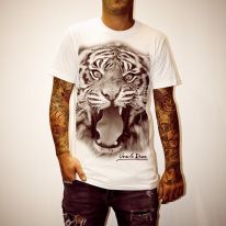 TIGER HEAD WHITE TEE