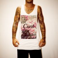 CUNT WHITE SINGLET