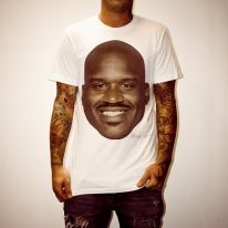 SHAQ HEAD WHITE TEE