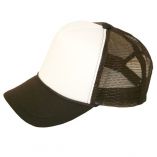 WHITE ON BROWN TRUCKER