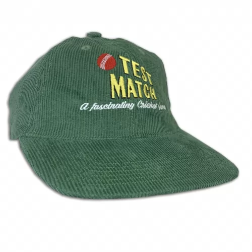 GREEN TEST MATCH VINTAGE CORD HAT