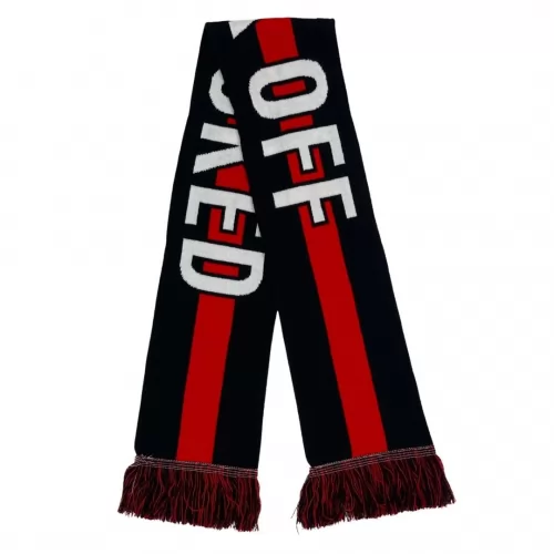F OFF / GET F'D BLACK AND RED SCARF
