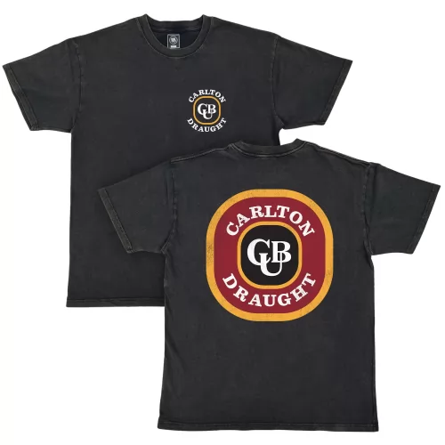 VINTAGE CARLTON DRAUGHT FRONT AND BACK T-SHIRT