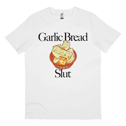 GARLIC BREAD WHITE TEE