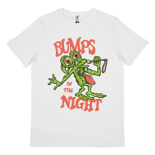 BUMPS IN THE NIGHT WHITE TEE