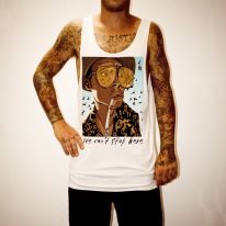 BAT COUNTRY WHITE SINGLET
