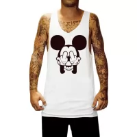 FINGERS WHITE SINGLET