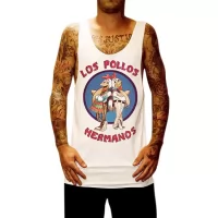 LOS POLLOS WHITE SINGLET