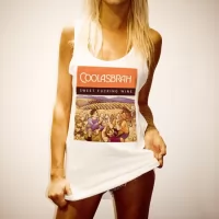 COOLASBRAH WOMENS WHITE SINGLET