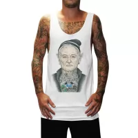 BILL MURRAY WHITE SINGLET