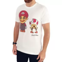 MUSHROOM WHITE TEE