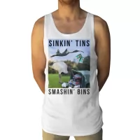 BIRD JESUS WHITE SINGLET