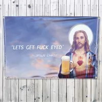 DRUNK CHRIST WALL HANGING 1200 X 800MM