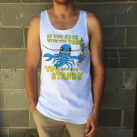 YABBY STABBY WHITE SINGLET