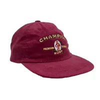 MAROON CHAMPION CORD HAT VINTAGE