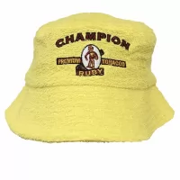 VINTAGE YELLOW CHAMPION TERRY TOWEL BUCKET HAT