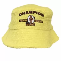 VINTAGE YELLOW CHAMPION TERRY TOWELLING BUCKET HAT
