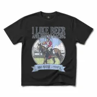 VINTAGE BEER AND HORSE RACING T-SHIRT