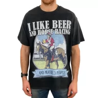 VINTAGE BEER AND HORSE RACING TEE