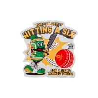 GET IT HITTING A SIX DIE CUT STICKER