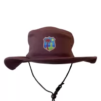 WEST MAROON WIDE BRIM HAT