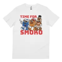 TIME FOR SMOKO WHITE TEE