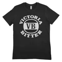 BLACK VB TEE WITH WHITE LOGO