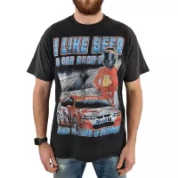 VINTAGE CAR RACING AND BEER T-SHIRT