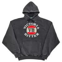 BLACK VINTAGE WASHED VB HOODIE