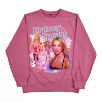 PINK VINTAGE BRITNEY CREW