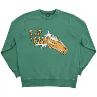 GREEN VINTAGE TIP EM CREW
