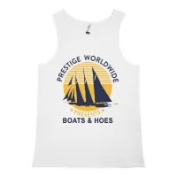 BOATS N HOES WHITE SINGLET