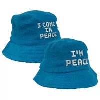 BLUE COME IN PEACE TERRY TOWEL HAT COMBO