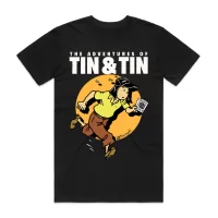 BLACK ADVENTURES OF TIN & TIN TEE