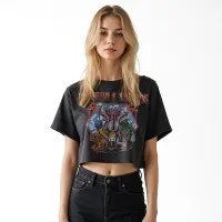 VINTAGE JOHNSON & FRIENDS CROP TOP