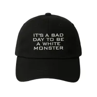 BAD DAY WHITE MONSTER BLACK DAD HAT