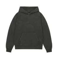 VINTAGE BLACK PREMIUM BLANK UNISEX HOODIE
