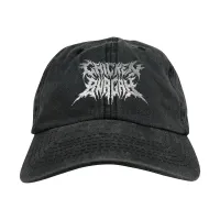 METAL CHICKEN BURGAH BLACK WASHED DAD HAT