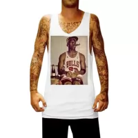 SMOKING HOT JORDAN WHITE SINGLET