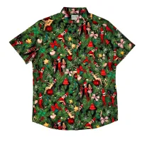CHEEKY ELVES BUTTON UP SHIRT