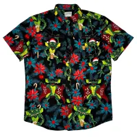 SESH GREMLIN CHRISTMAS BUTTON UP SHIRT PRE ORDER