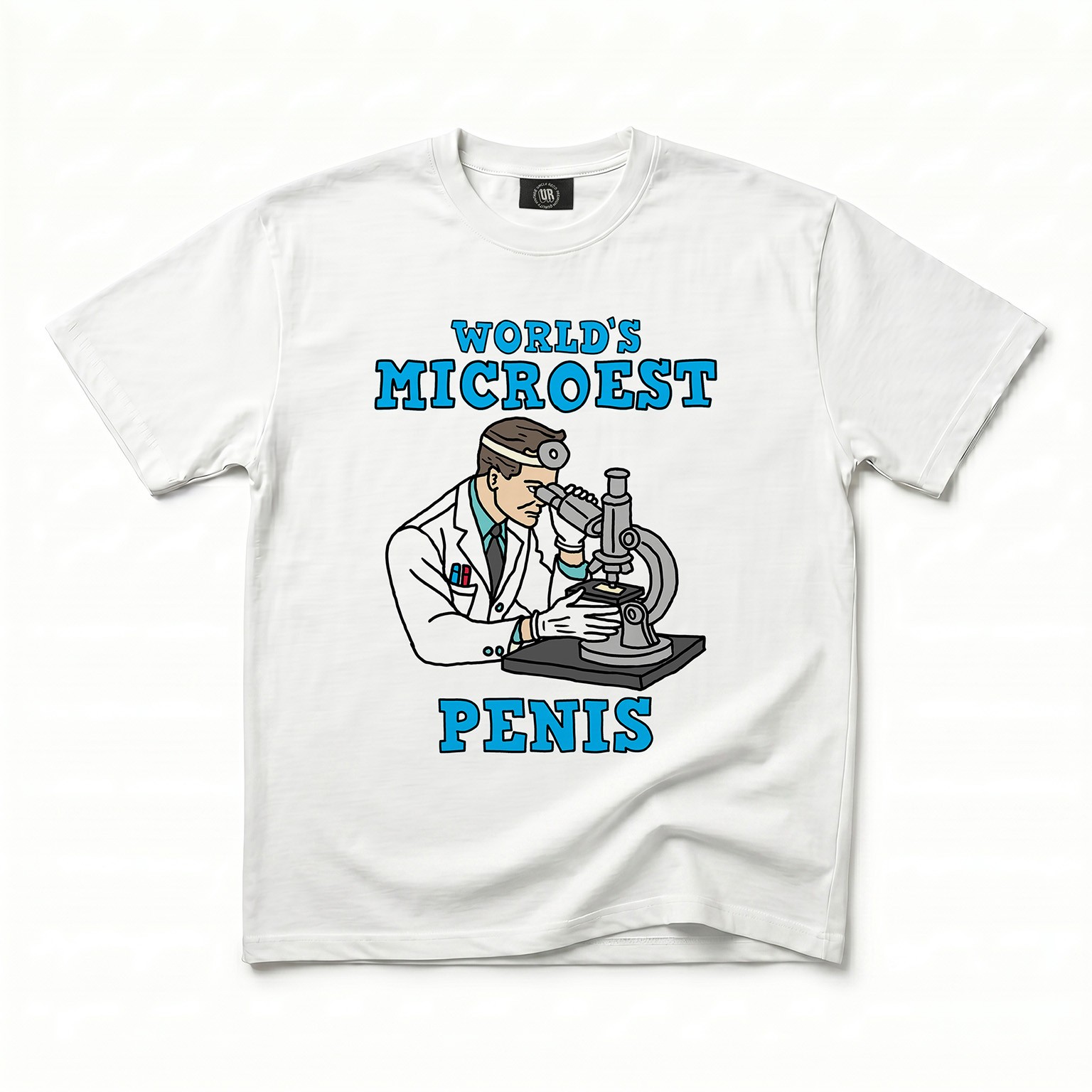 WORLDS MICROEST WHITE TEE WORLDS MICROEST WHITE TEE