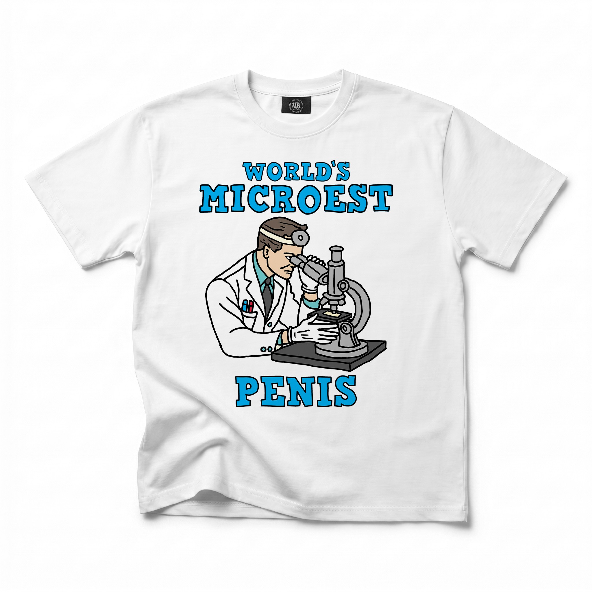 WORLDS MICROEST WHITE TEE WORLDS MICROEST WHITE TEE