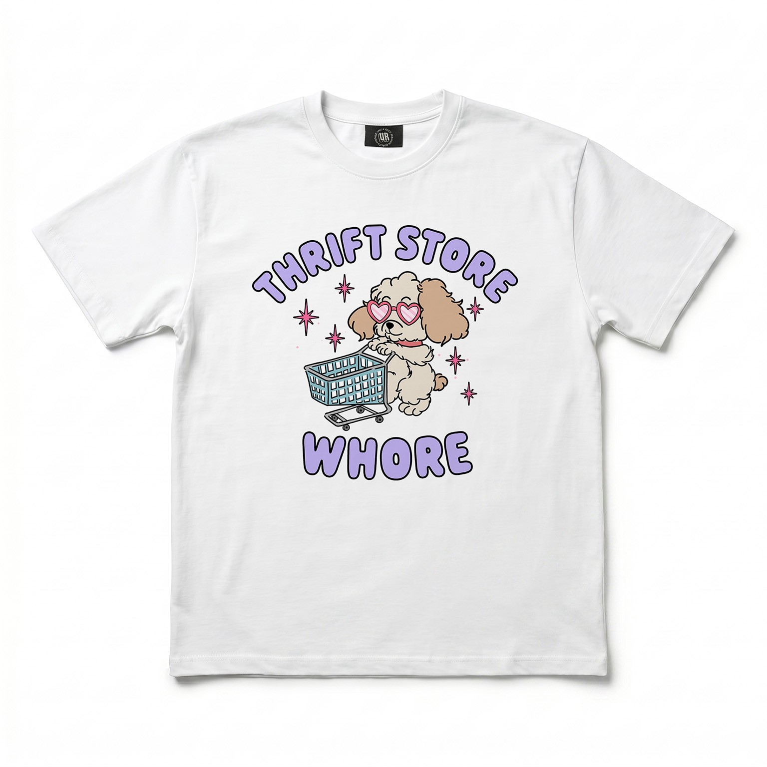 THRIFT STORE WHORE WHITE TEE THRIFT STORE WHORE WHITE TEE