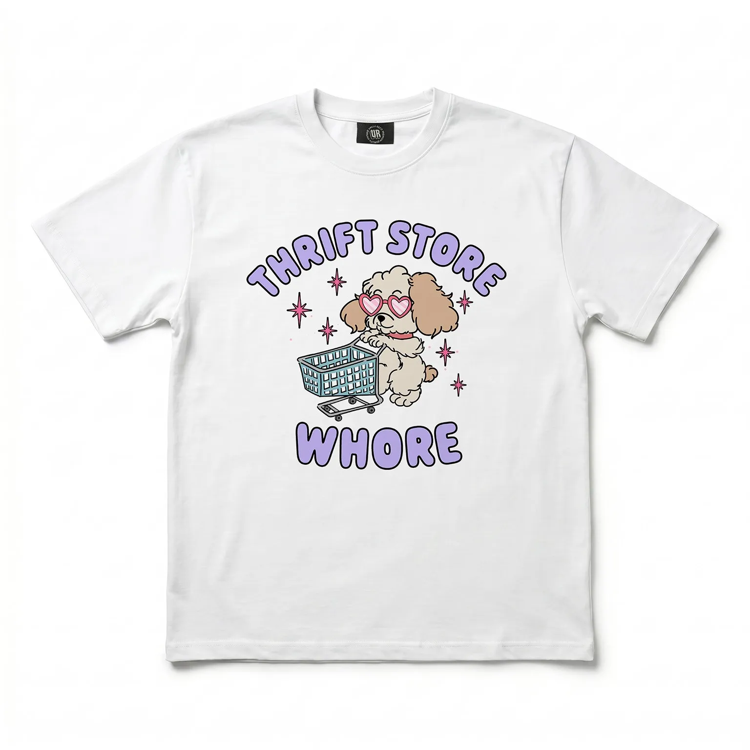THRIFT STORE WHORE WHITE TEE THRIFT STORE WHORE WHITE TEE