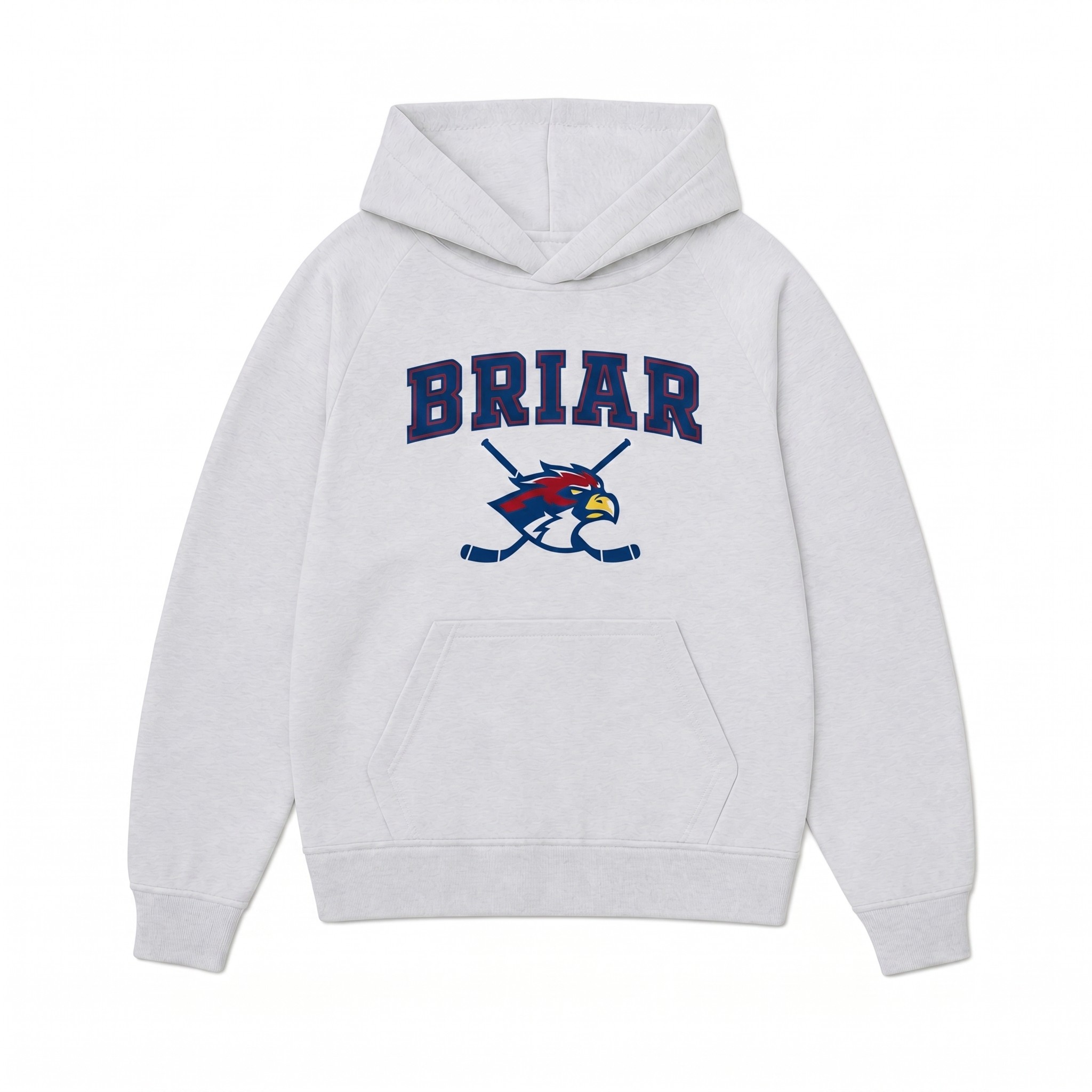 BRIAR HAWKS WHITE MARLE HOODIE