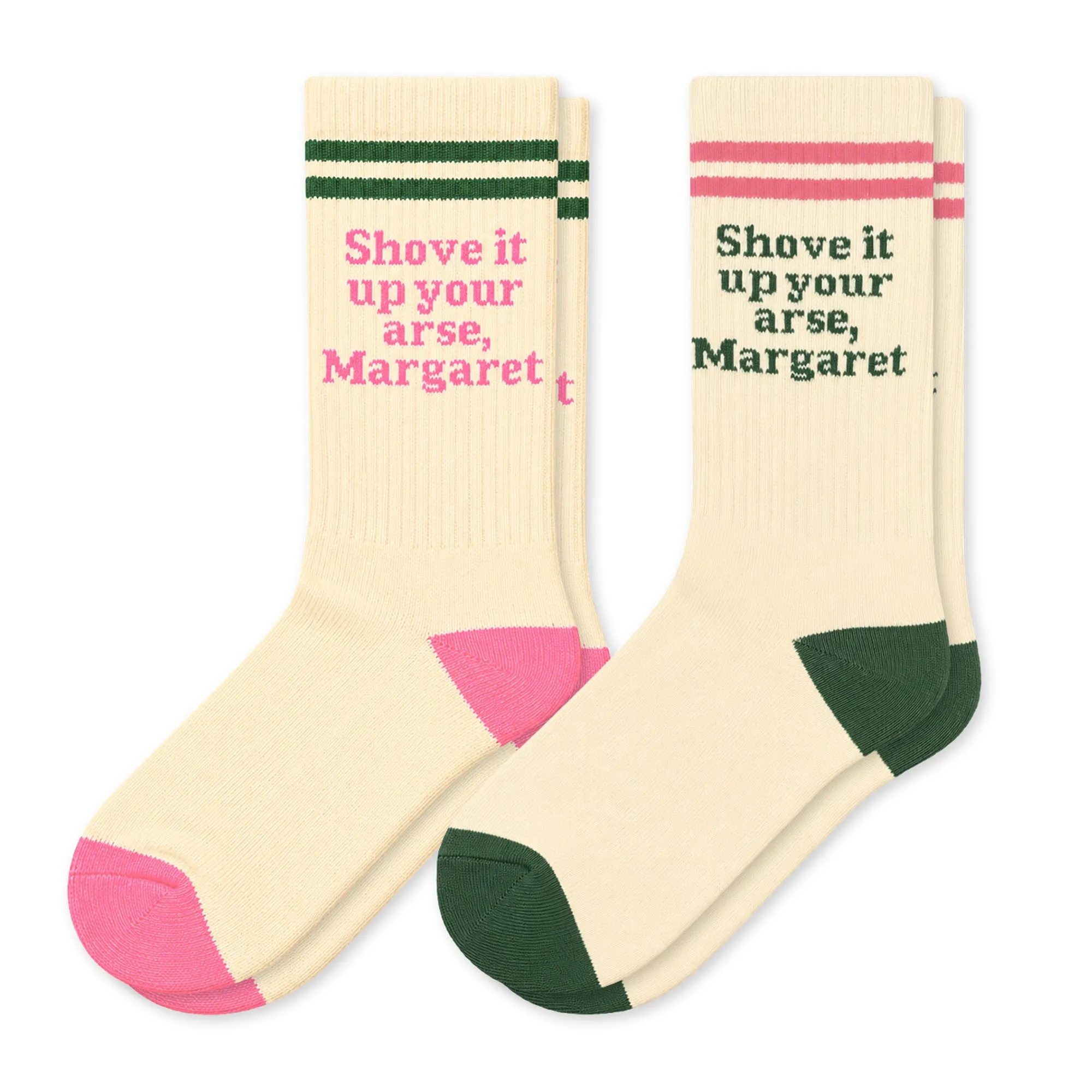 2 PACK SHOVE IT MARGARET SOCKS
