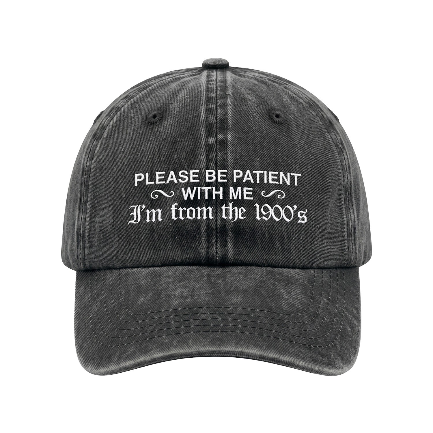 FROM THE 1900S BLACK WASHED DAD HAT