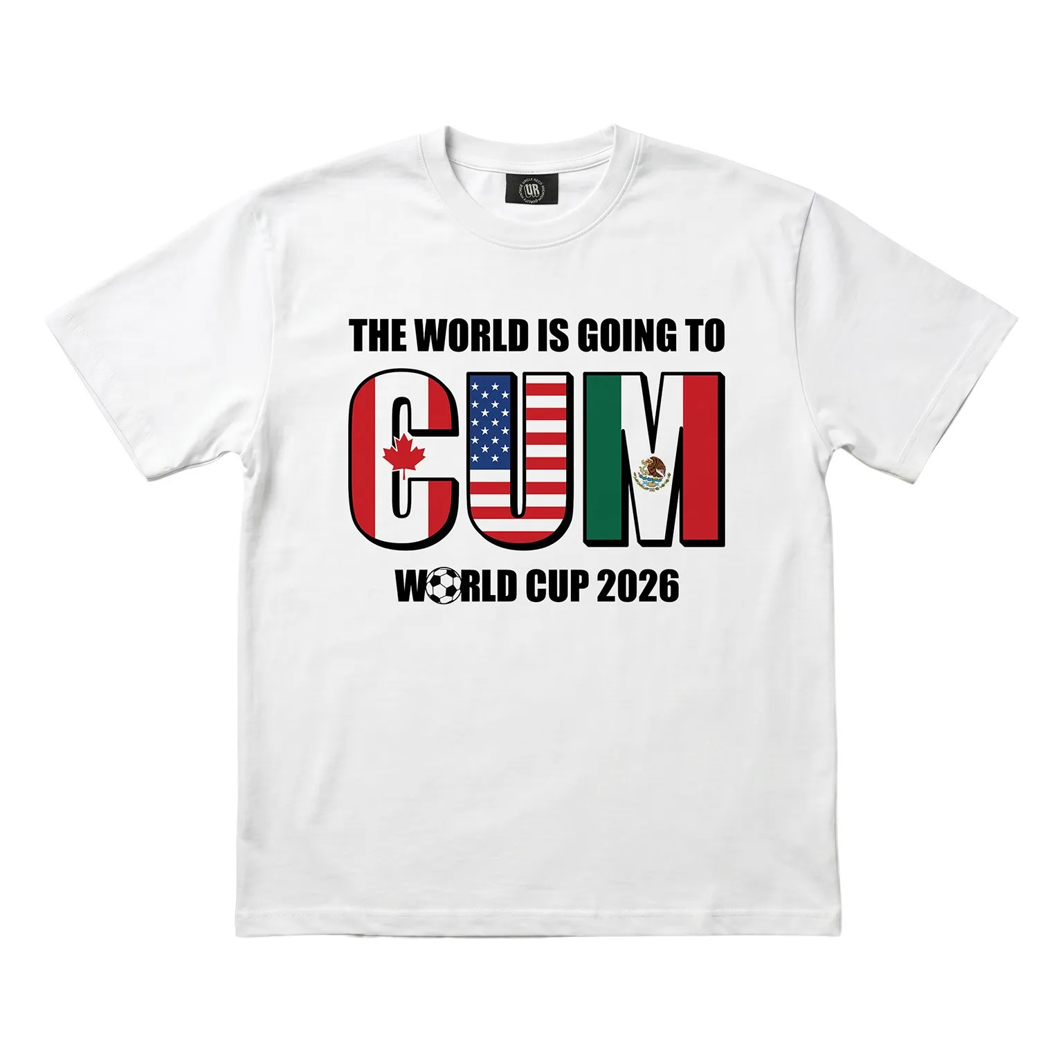 THE WORLD IS GOING TO CUM WHITE TEE